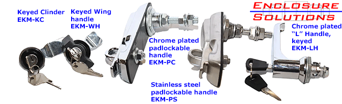 Locking accessories for EKM Series electrical enclosures