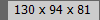 130 x 94 x 81