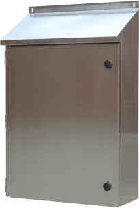 CSSR Series- IP66- IP66 316 "Sloped Roof" Stainless Steel Wall Mounted Enclosures