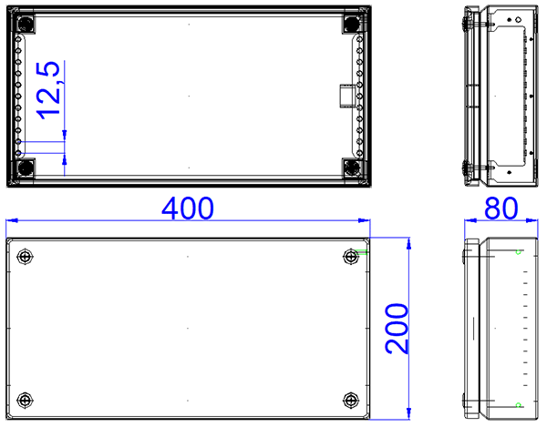 PSKLM402080 CAD DWG Dimensions
