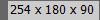 254 x 180 x 90