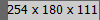 254 x 180 x 111