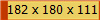 182 x 180 x 111