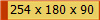 254 x 180 x 90